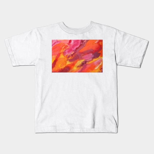 Abstract 3 Kids T-Shirt by TonyBroadbent